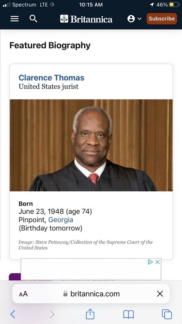 Happy Birthday to the most Patriotic, Constitution loving justice America has ever had! God bless Clarence Thomas 