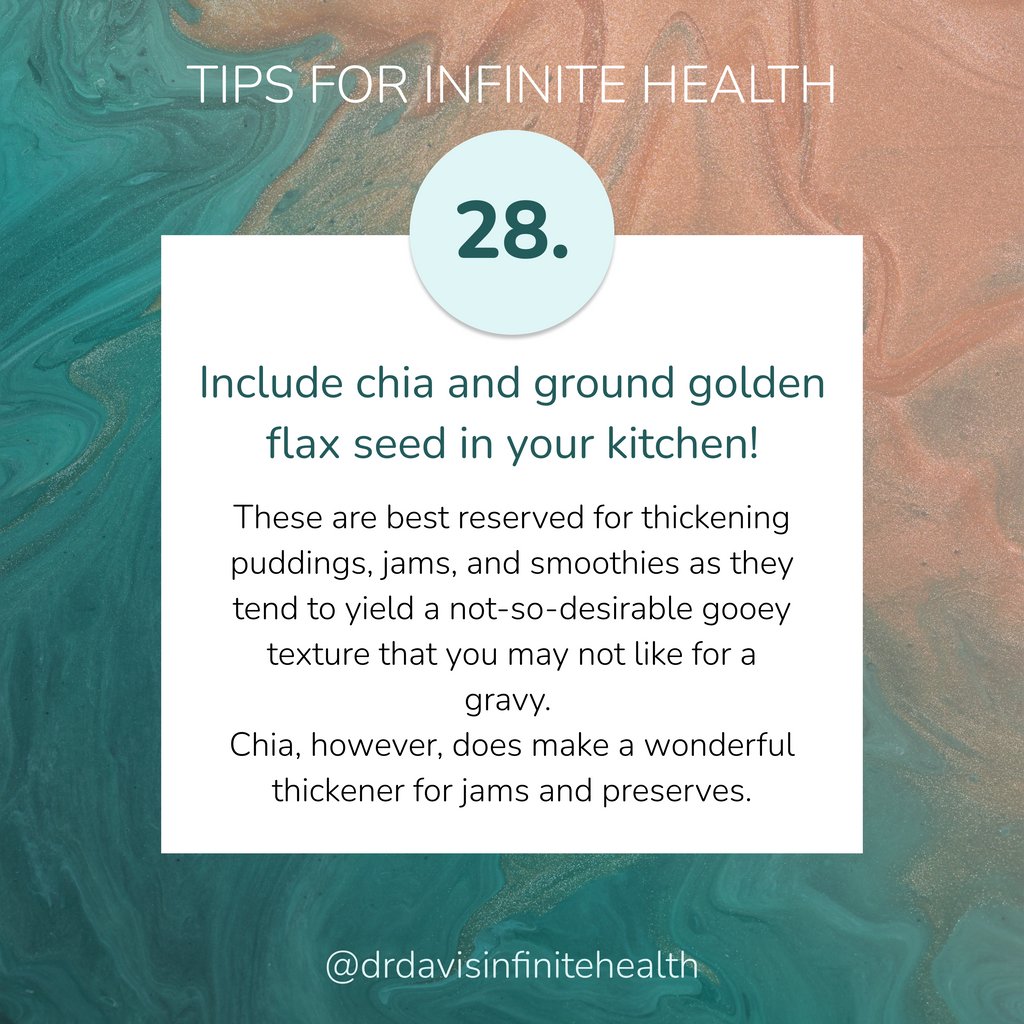 Fuel your body with the extraordinary benefits of chia and ground golden flax seeds! Packed with essential nutrients, these powerhouse seeds provide a rich source of omega-3 fatty acids, fiber, and antioxidants. #cleaneating #guthealth #healthtips #healthyliving #infinitebeing