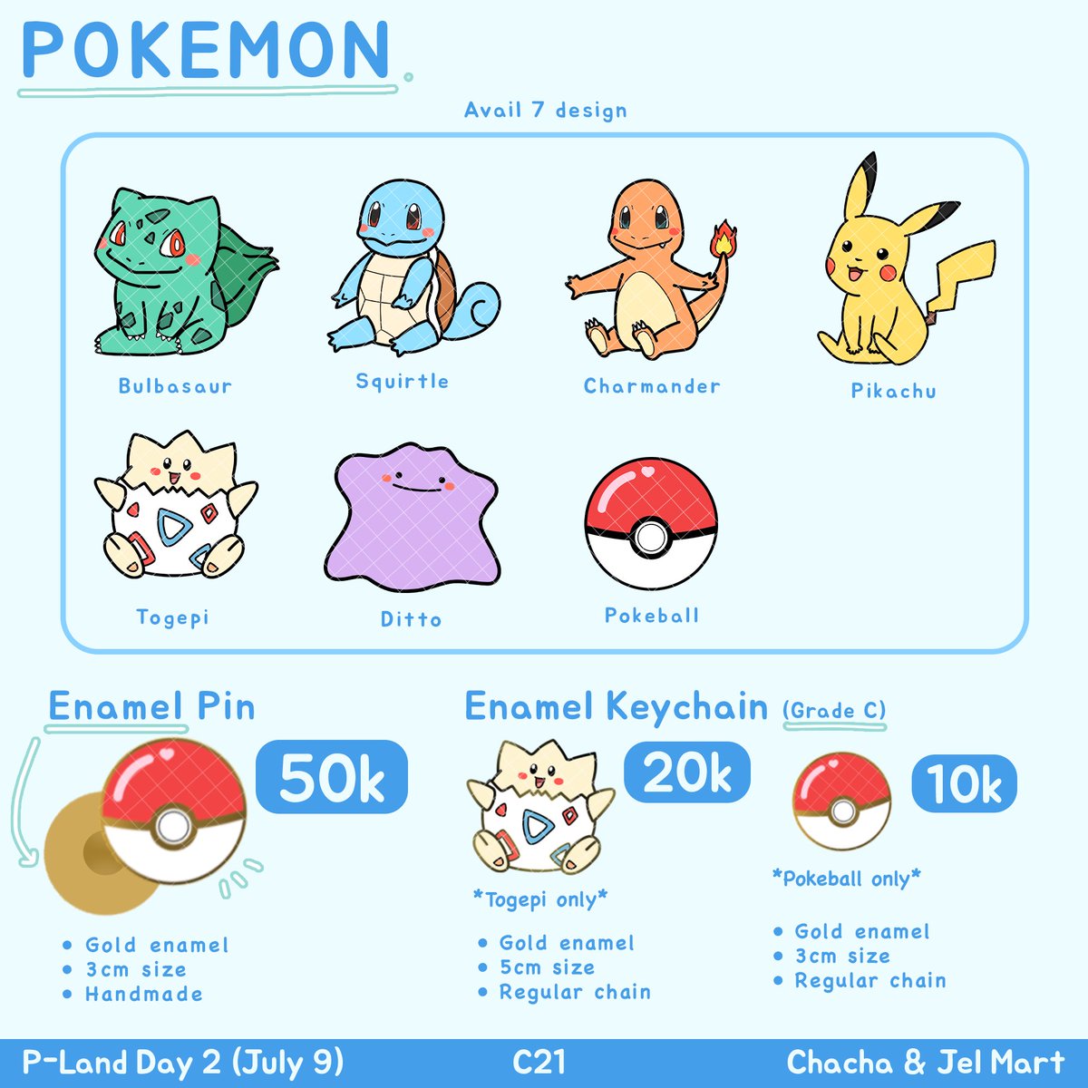 chachadise's tweet image. ✨P-LAND v2 CATALOG✨

Yuk mampir ke C21 di P-Land day 2!😆

Fandom:
- Treasure
- TXT
- Pokemon

Ada freebies limited buat moa &amp;amp; teume yg beruntung!💚

Share are very appreciated🫶🏻
See you at Pland!

#PLANDvol2 #PLANDVol2_Fanshop #PLANDVol2_FanshopCatalog #Treasure #TXT #Pokemon