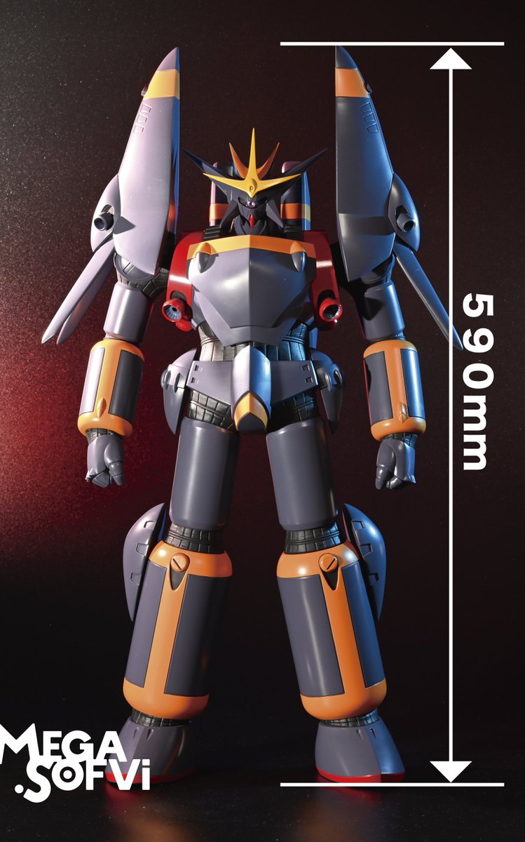 海洋堂　メガソフビ　ガンバスター トップをねらえ！』ガンバスターが大型ソフビフィギュア「メガソフビ