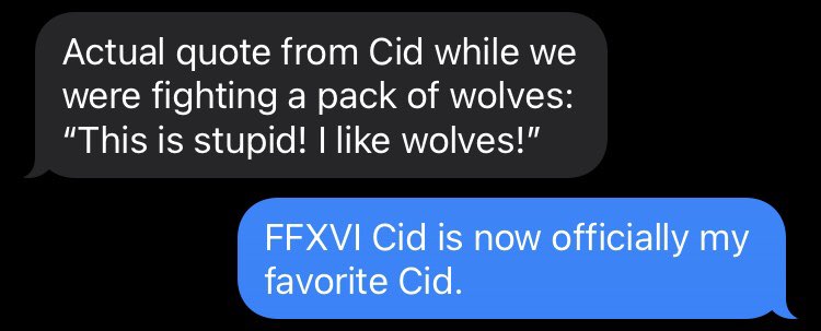 All I needed to know about FFXVI. Because I have been saying this for years! #mightconsiderplaying