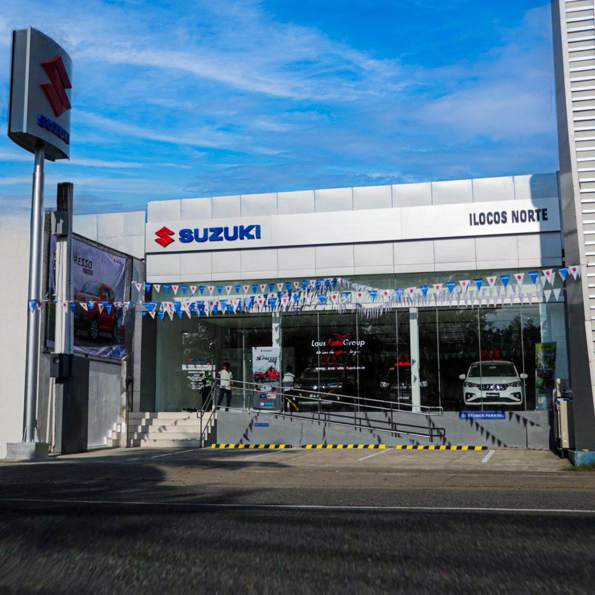 AutoFocusPHL's tweet photo. Suzuki Philippines made another bold step in reaching more Filipinos in the country as it opens a new dealership in Ilocos Norte located at the National Highway, Barangay 16, San Marcos, San Nicolas, 2901 Ilocos Norte. #AutoFocusPHL https://t.co/CJ4cgdbbmj