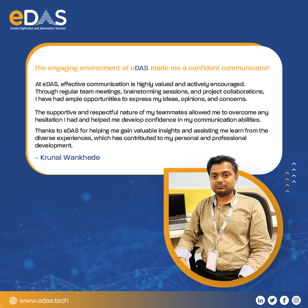 CEO of Quantum Workplace said, “Engaging the hearts, minds and hands of talent is the most sustainable source of competitive advantage.”

Read what our eDASian has to say about effective engagement at eDAS.

 #ccaas  #contactcentersolutions  #saas #people  #experience