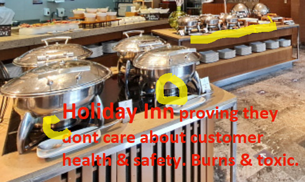 waves_miami's tweet photo. Customers have #burnt and #died from #hotels using #sternos. @HolidayInn @IHGCorporate  STOP and THINK. Follow #MSDS use gloves and goggles. An 8 year old would breathe toxins. @IHGhotels proving not safe. @H_S_E  @OSHA_DOL @MarriottIntl @Accor @HiltonHotels @Hyatt @JWMarriott https://t.co/fe9a3Yy0yC