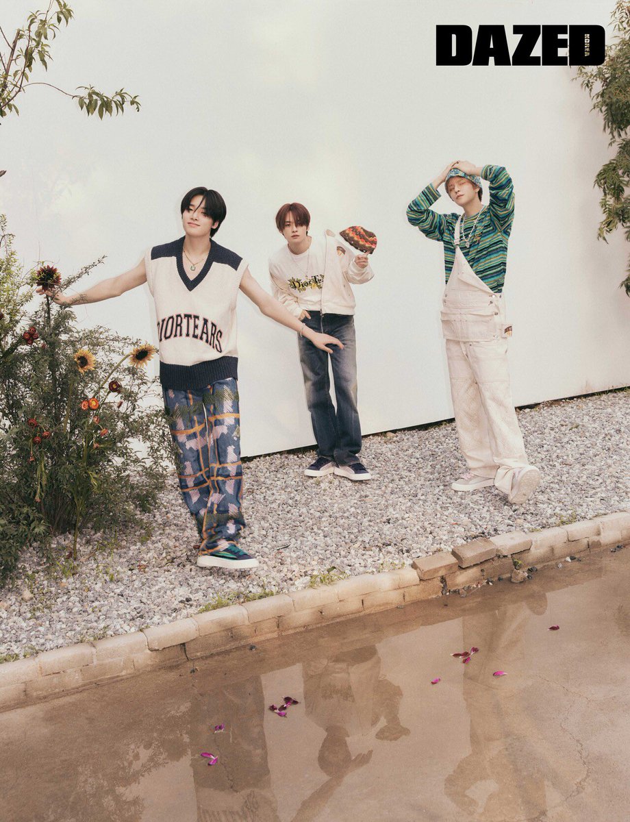 hwangsamericano's tweet photo. more pictures of lee know, seungmin and jeongin for dazed! THEY LOOK SO GOOD AHHH https://t.co/4n3qxWcsL2