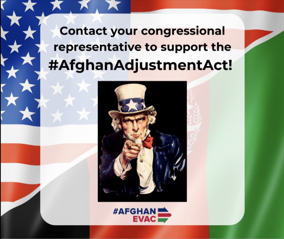 P1_P2_SIV's tweet photo. Thousands of at-risk Afghans were left behind during the U.S.’ chaotic withdrawal from Afghanistan. The work isn’t over until they’ve ALL been brought to safety 
#advocate4afghans by calling on Congress to support the Afghan Adjustment Act! #AAA #isupportAAA #afghanadjustmentact https://t.co/mmoHXYpmAG
