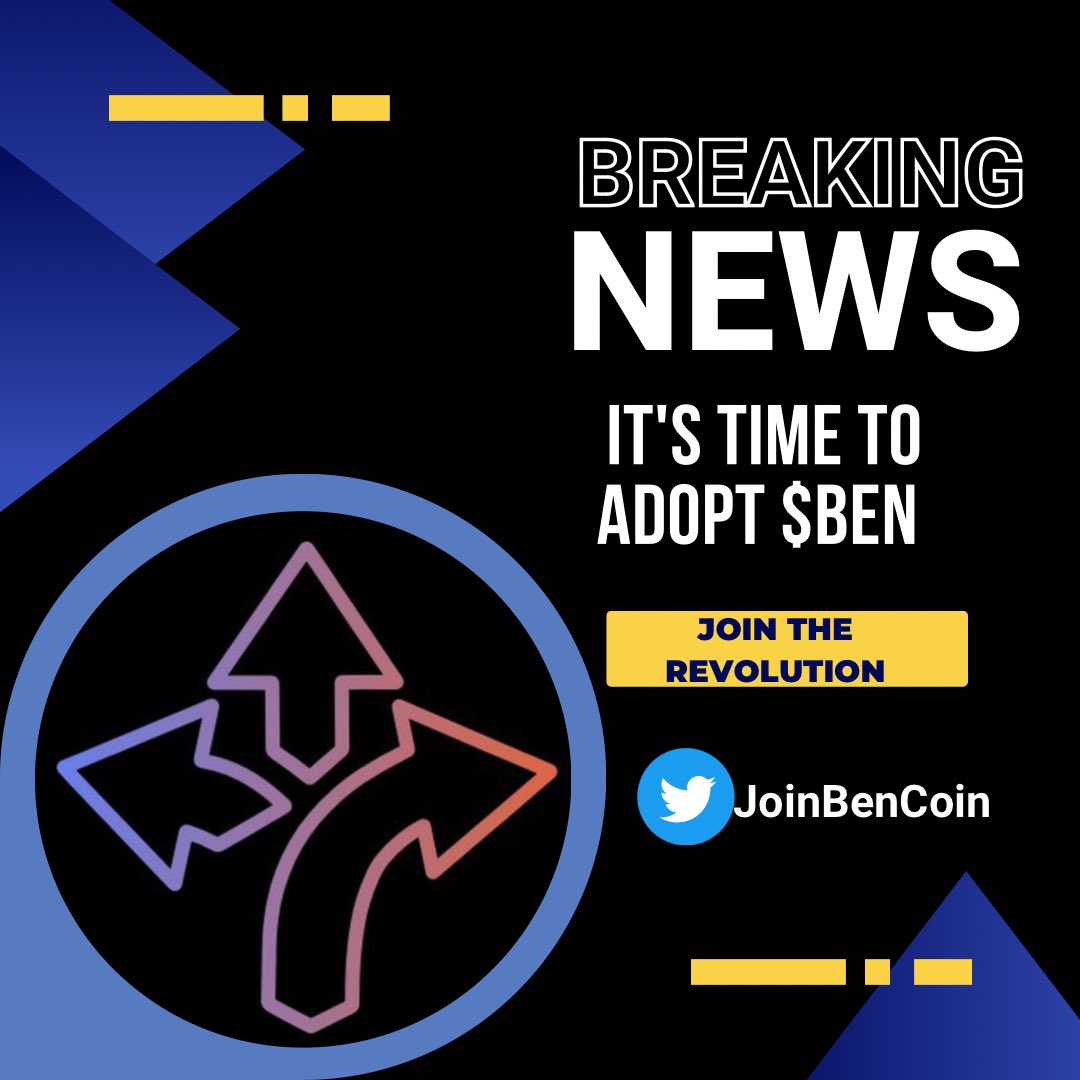 scorpiocrytpo's tweet photo. The BREAKING NEWS is: It’s Time to Adopt $BEN
The best &amp; Hottest Crypto of 2023.
The $Ben is going to Lead the Whole crypto Space for sure, There is No If No But in that. @Bitboy_Crypto has massive plans Behind the scenes to take this Project to Next Milestones. 
@joinBENCoin 🚀 https://t.co/6h0RDW5k9u