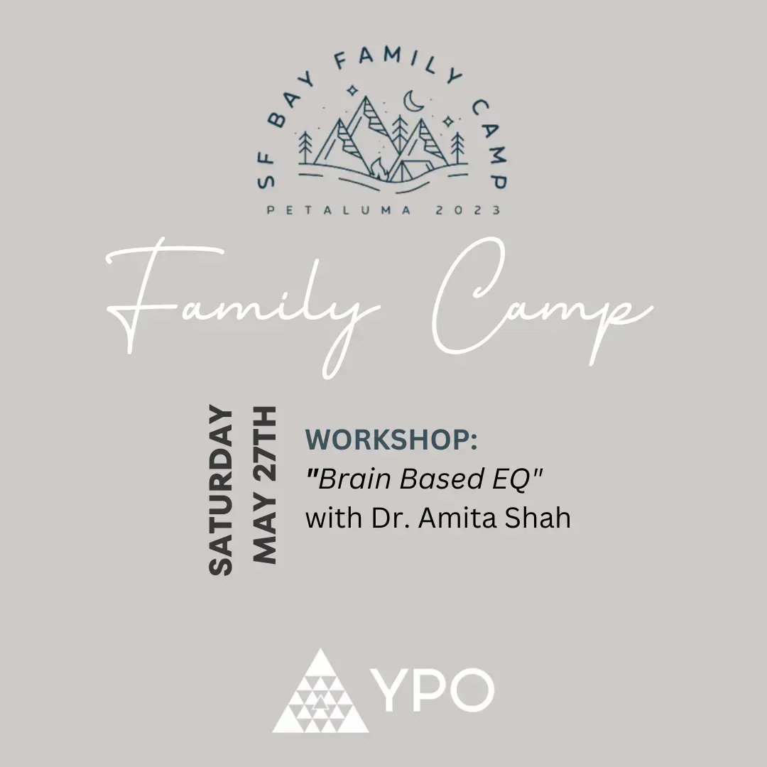 We can’t wait to create a memorable and interactive Brain-Based EQ experience for families in #ypo at the SF bay family camp in Petaluma, California.
#ypo #onlyinypo #yposfbay #familycamp #camp #family #eq #experience #familyexperience