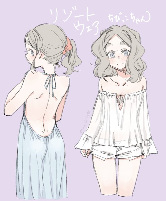 リゾートウェアちびっこ可愛すぎて大変になる…( ˘ω˘ ) #ちびっこちゃん朝活 