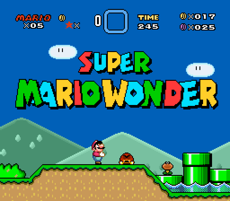 rugikong's tweet photo. #SuperMarioWonder if it was released in SNES https://t.co/XWL2eunKei