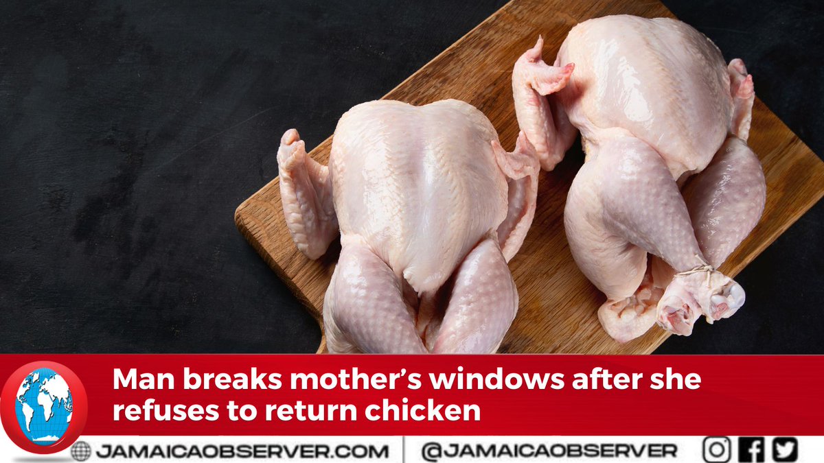 JamaicaObserver's tweet photo. A man accused of breaking several windows of his mother’s house to take back a chicken he had given her, has been charged by the police.

https://t.co/SmpOkgmCdZ https://t.co/JzZc0zVipB