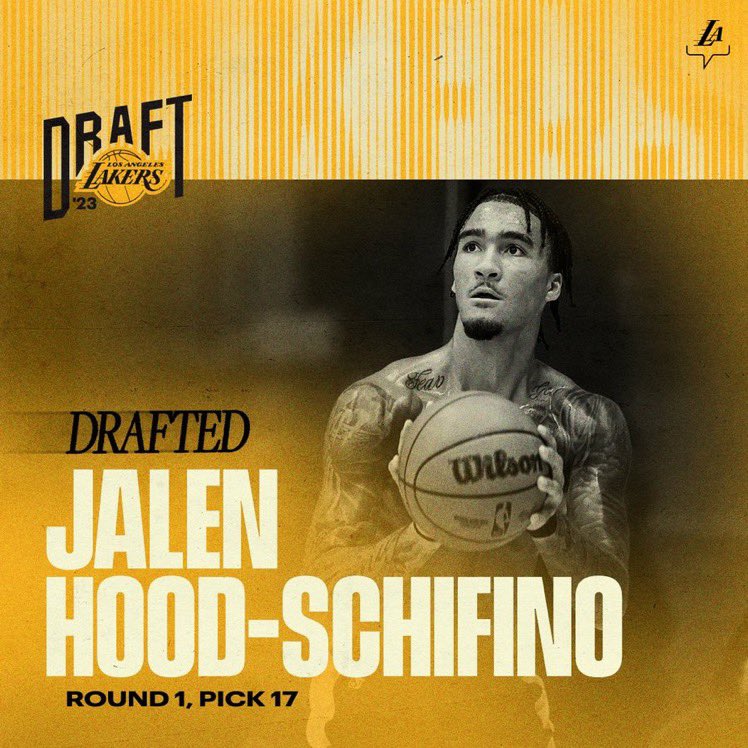 🚨 COM A PICK #17, O LAKERS ESCOLHE:

JALEN HOOD-SCHIFINO