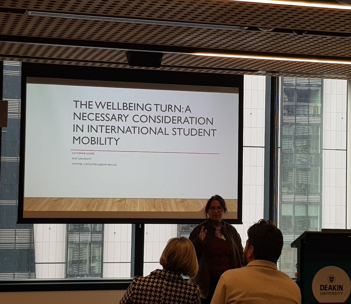 YMAPProject's tweet photo. Closing our second session is @catgomes10 with 'The Wellbeing Turn: A Necessary Consideration in International Student Mobility' https://t.co/w3oIZLZmHl