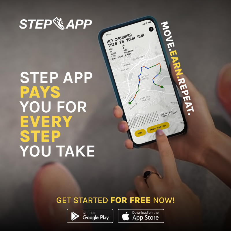 StepApp_'s tweet photo. One app that motivates AND pays you to move! Be part of the future of fitness with Step App. Download the app &amp; start earning
