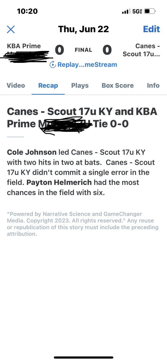 Caughron <a href="/LoganCaughron/">Logan Caughron</a> tosses gem v KBA 18u.  Tosses shutout.  <a href="/ShortestWalker/">cantihh</a> gets 2 hits.  <a href="/MCHS_Baseball/">Madison Central Baseball</a>