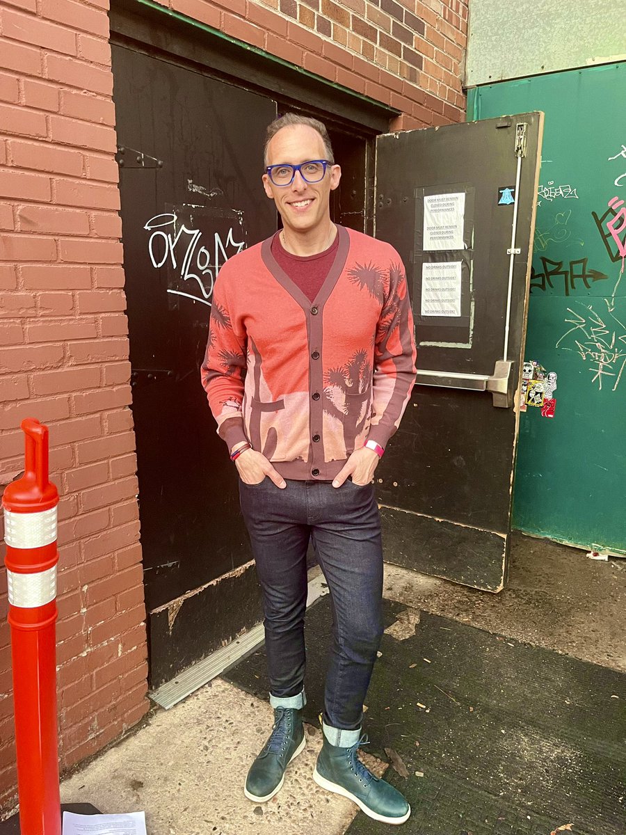 cprwarner's tweet photo. Backstage @Mortified where I’m about to read from my adolescent diaries— revealing my crushes on the actors who played Teen Wolf. https://t.co/laX5Lvd5zW
