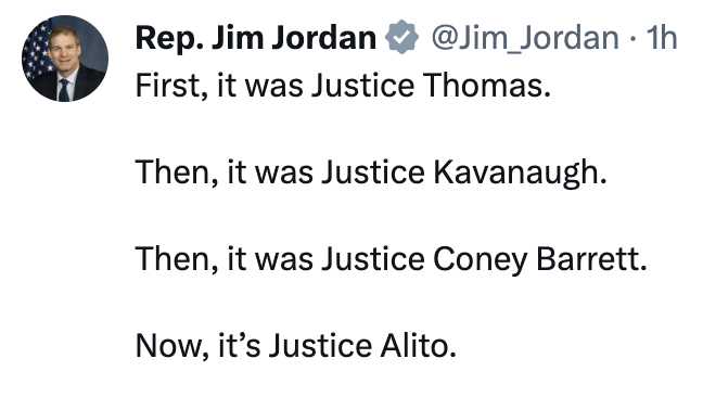 MeidasTouch's tweet photo. It's helpful when he lists the corrupt Supreme Court justices https://t.co/AIv3VpUycd