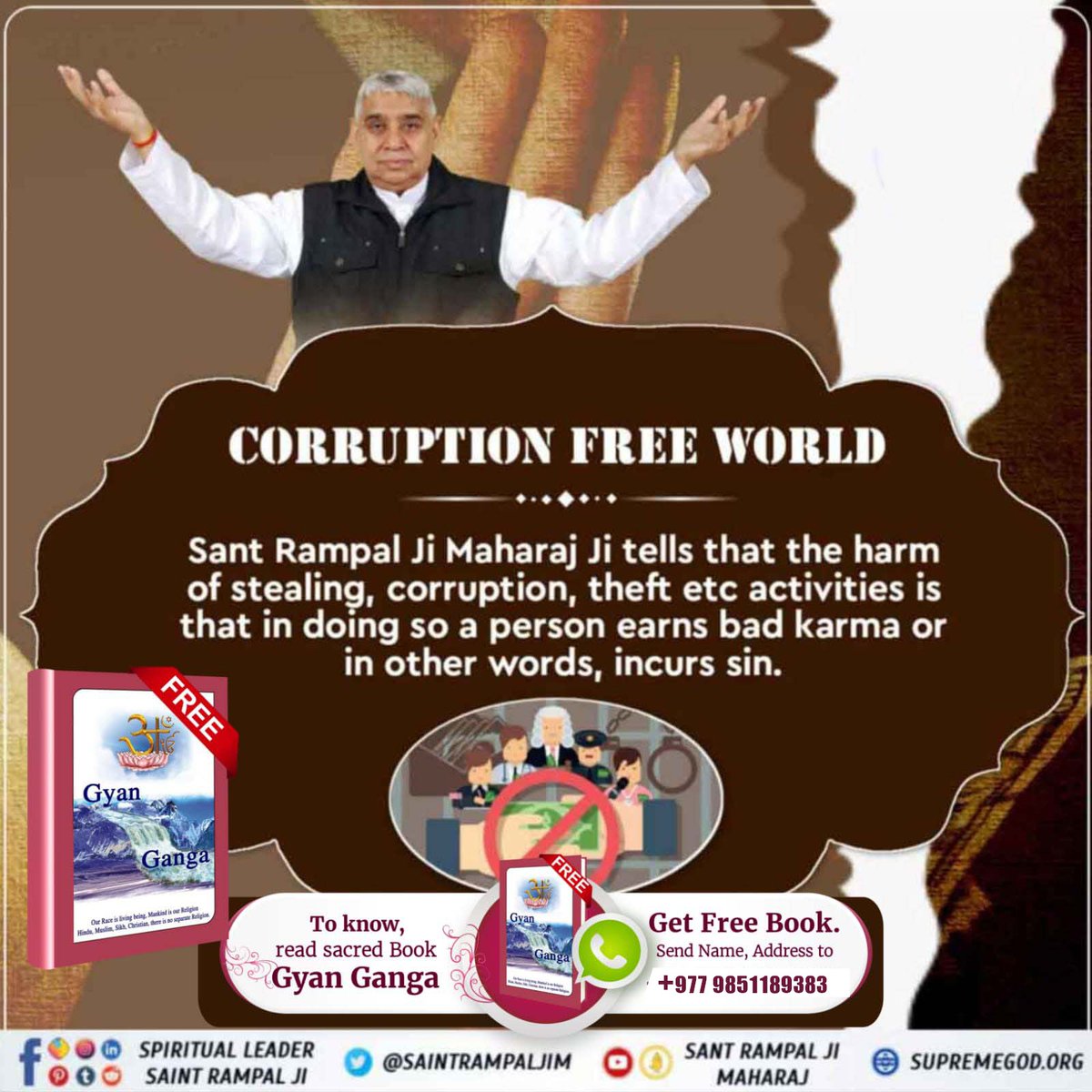 CORRUPTION FREE WORLD
#AimOfSantRampalJi