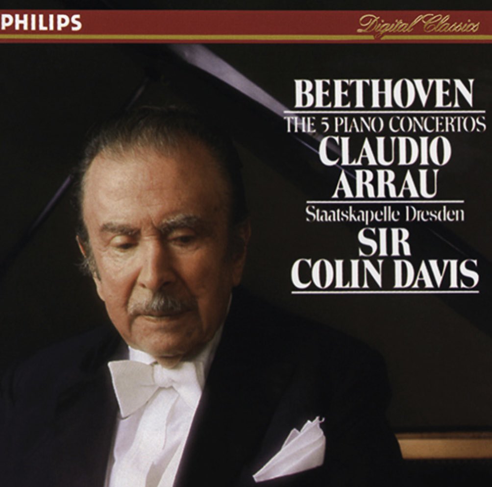 Today’s #tune 
#beethoven Piano Concerto No. 1 C Major, Op.15
#claudioarrau #colindavis #staatskapelledresden #piano #orchestra #concerto #cdur #beethoven15 #classicalmusic .
Recording: October 1987, #dresden .