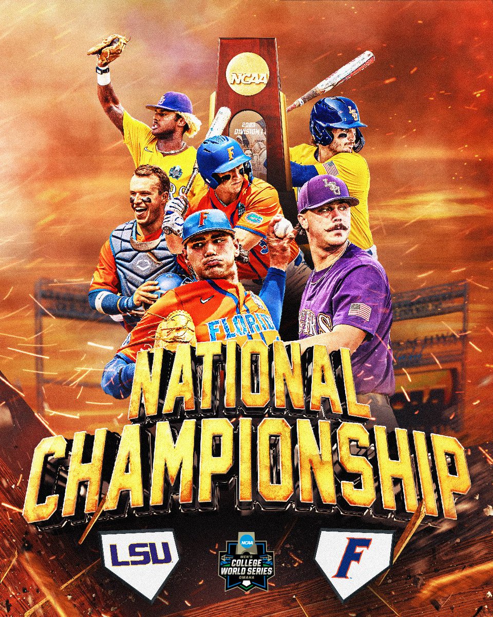 The stage is set!

#MCWS x <a href="/LSUbaseball/">LSU Baseball</a> x <a href="/GatorsBB/">Florida Gators Baseball</a>