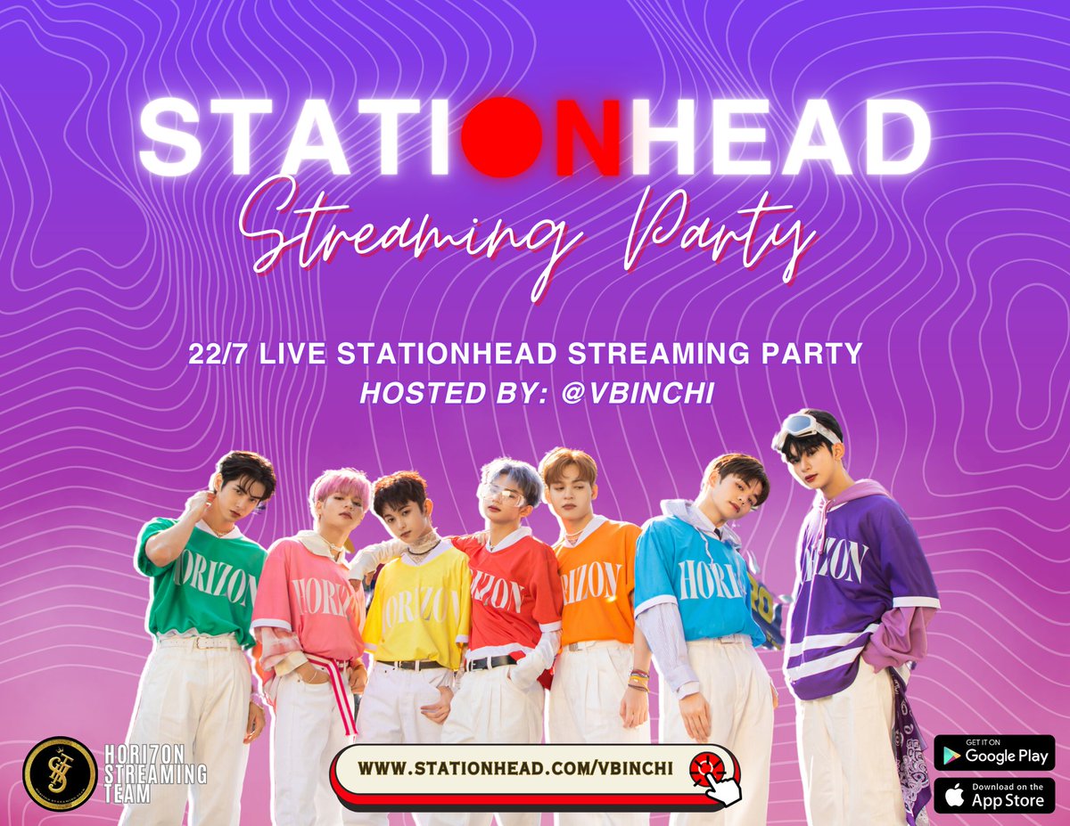 [📣] ANNOUNCEMENT  

Our Stationhead Streaming Party is now 22/7 live! 

You wanna hear other songs for fillers? You can request! Let's raise HORI7ON streams! 

Join us here:
🔗: share.stationhead.com/5zVJbO5JN2z 

#HORI7ON #호라이즌 
#WeAreOneForSeven
@HORI7ONofficial