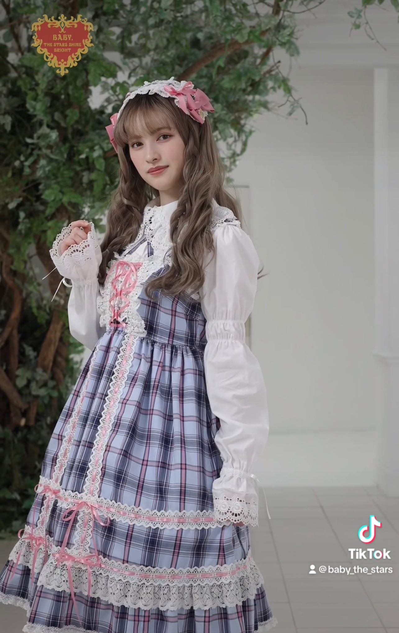 babydollピンクチェック柄 ロリータドレス babydollピンクチェック柄 ロリータドレス 最終値下げbabydoll