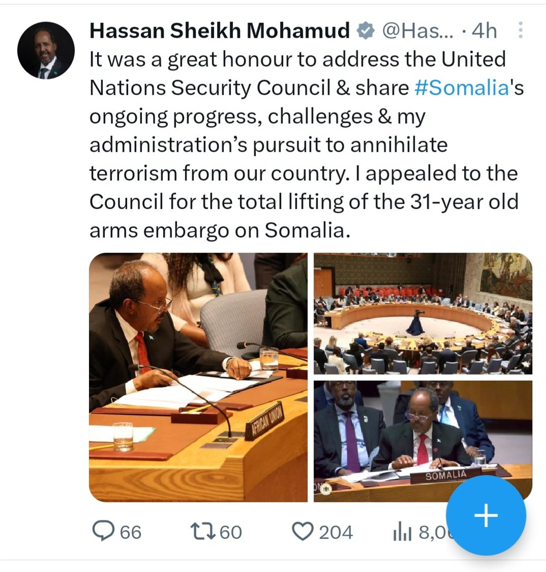 daud_dsmdaad's tweet photo. It was an honour, or it was great Honour"""  hadi aad aragtid madaxweynuhu waxa uu qabtaye Shir caalam ah. @HassanSMohamud https://t.co/dlkgPKARbK