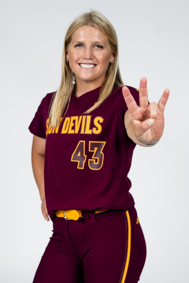 So blessed I get the opportunity to spend my last year with @ASUSoftball and get my masters degree! So thankful for everyone throughout my career!! 😈🫶🏻 #forksup