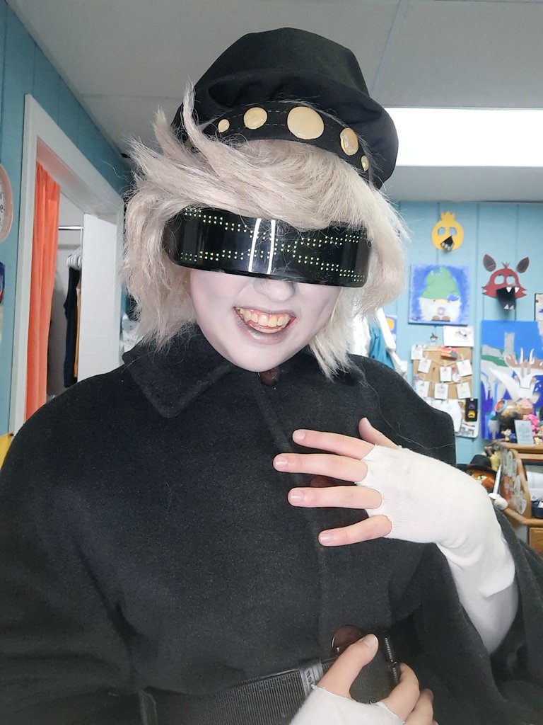 N costest!!! I don't have my gloves yet and need to finish a few other things, but I'm so glad to have it basically finished (It's been slowly worked on since the before the 2nd episode came out lmao) #Nmurderdrones #murderdrones #glitchproductions #Kovox
