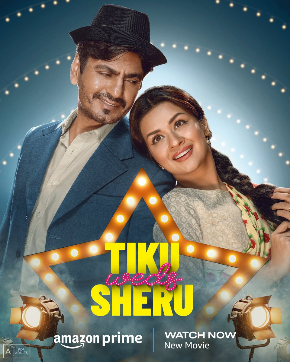 The wait is finally over! Tiku  Sheru are here... 💞✨
Story is rolling around the romantic comdey and the characters who dream to become afilm star.

Rating 👇 
⭐⭐⭐
3/5
#TikuWedsSheruOnPrime,
 watch now on @PrimeVideoIn

 @Nawazuddin_S @iavneetkaur  #SaiKabir @ManikarnikaFP