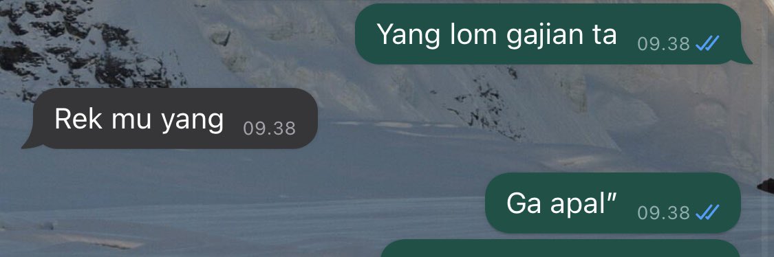 Ngene iki kudu di takoki sek, lek ga takok yo meneng ae sampe akhir taon