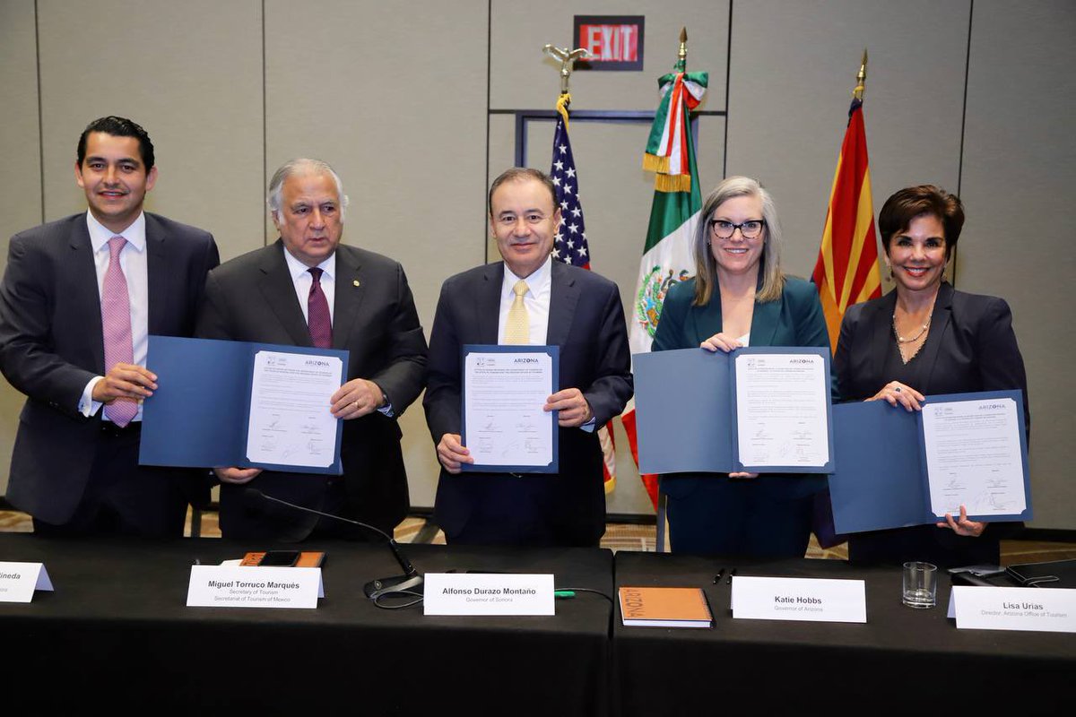 Vamos por muy buen camino para convertir a la mega región Arizona-Sonora un atractivo mundial como destino turístico.
 
La iniciativa de Acuerdo de Hermanamiento es una estrategia de colaboración que permitirá que existan condiciones óptimas para mejorar el turismo entre Arizona
