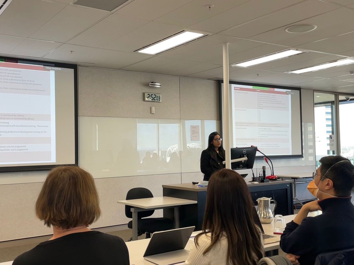 MUCHE_Macquarie's tweet photo. A series of interesting research presentations at the 14th Meeting of International Academy of Health Preference Research by our Research Fellow/PhD candidate, @MonaAghdaee, and PhD candidates/Research Assistants, @NouraSaba &amp; @PiuZobaida https://t.co/6OIxTa6erH