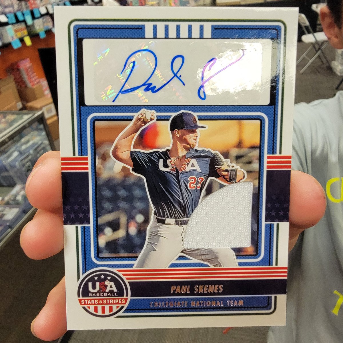 Is this guy ready to jump to the #MLB?  #CWSOmaha #CWS #cardbreaks #lsubaseball #sportscards #cardbreaks #udogknox #whodoyoucollect @PaniniAmerica