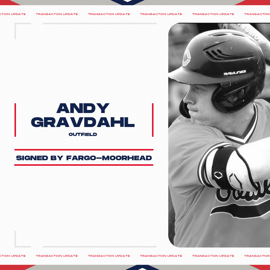 AA_Baseball's tweet image. May 22 Transaction: @FMRedHawks signed OF Andy Gravdahl (@andy_gravdahl).

The @cobberbaseball alum is making his professional debut.

baseball.pointstreak.com/player.html?pl…