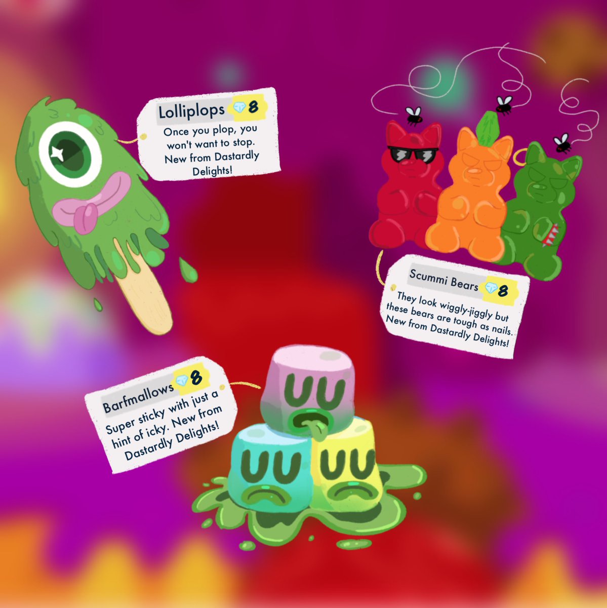 i never shared here i just realised. i’m proud of these:3 

#moshimonsters
