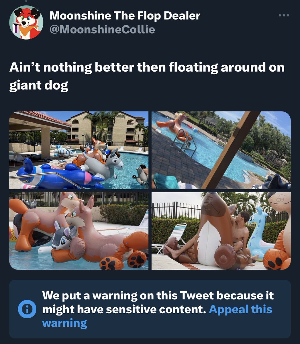 MoonshineCollie's tweet image. Lol wut. Giant inflatable = sensitive