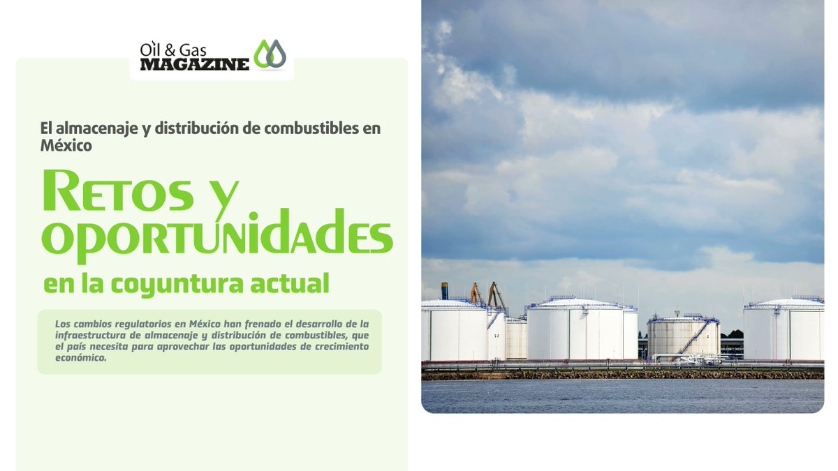 IEnergyMagazine's tweet photo. #ESTEMES | El almacenaje y distribución de combustibles en México: Retos y oportunidades en la coyuntura actual | #OGMagazine123 | #10años
👉 https://t.co/SN2TpCNmQz
#Pemex #CRE #EstacionesServicio #SENER #Mexico #gasolina #diesel #asea https://t.co/asEPA8jqDE