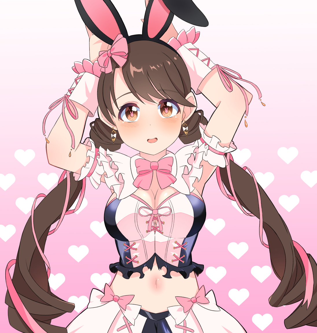 フォーリン・パラダイスでうさ耳ポーズ #デレステ #島村卯月