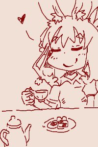 「ちかごろのらくがき2 エビフライ」|うちうのイラスト