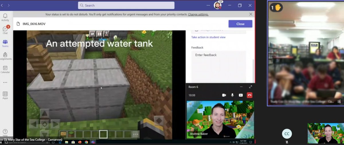 Great working CNA and reviewing the #Minecraft Education submissions! Students redesigned a community space that promotes caring for the natural environment. 🎓

Schools utilised #Teams and breakout rooms to share their fantastic designs among another.  🙏💖
