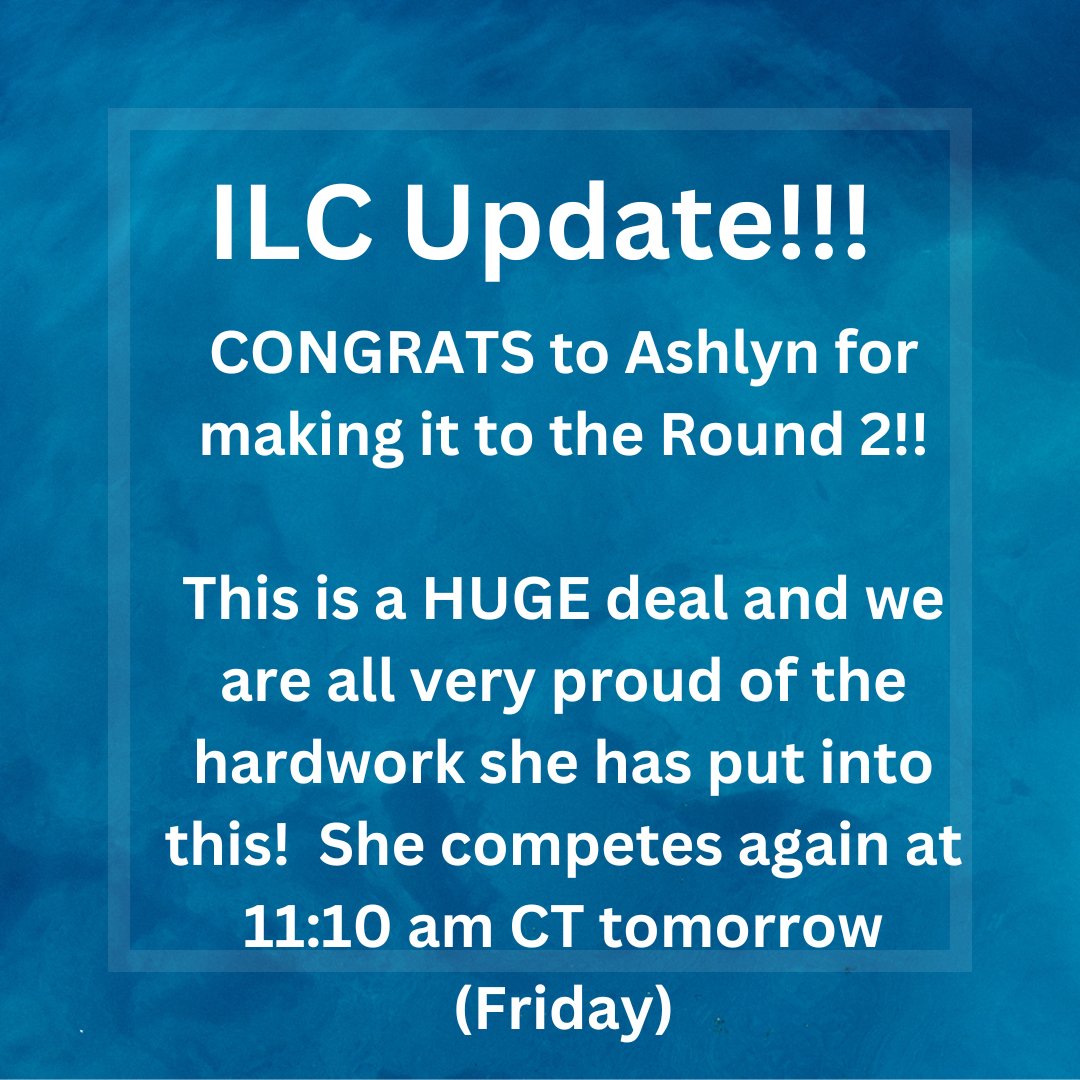 BlueStreakHOSA's tweet image. Congrats Ashlyn on making it to the 2nd Round of the Healthy Lifestyle events!  #BlueStreakPride