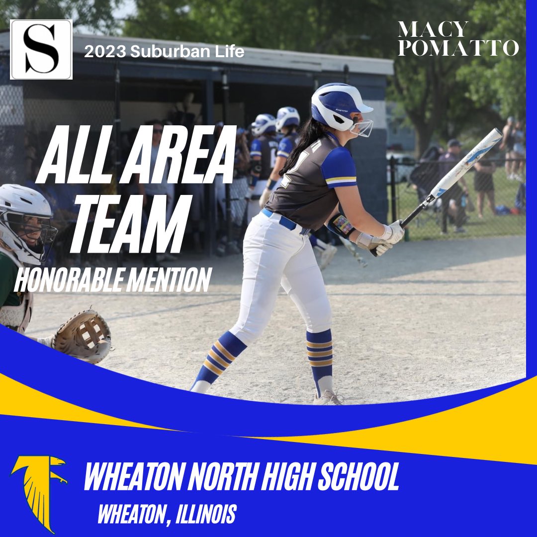 Wheaton North Softball (@softballwn) on Twitter photo Congrats <a href="/MacyPomatto/">macy pomatto</a> on your honorable mention selection to Suburban Life’s 2023 All-Area Team! 👏
<a href="/AthleticsWNHS/">WNHS Athletics</a>
<a href="/biscmj/">Matt Biscan</a> Congrats <a href="/MacyPomatto/">macy pomatto</a> on your honorable mention selection to Suburban Life’s 2023 All-Area Team! 👏
<a href="/AthleticsWNHS/">WNHS Athletics</a>
<a href="/biscmj/">Matt Biscan</a>