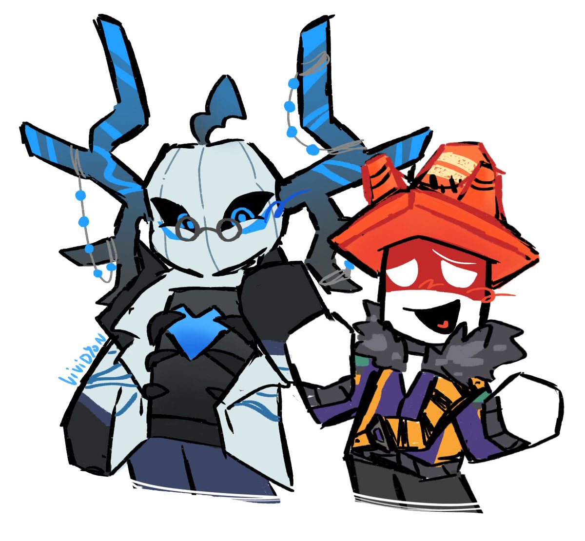 Ghosdeeri and Traffic are super neat  .. #phighting #robloxart