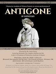 An absolutely ASTOUNDING #ENCORE performance this evening by the students of #ChestertonAcademyOfOttawa (@ChestertonOTT)

IMO, professional level acting. Well done. So happy to have attended!

#Antigone by #Sophocles

#CatholicTwitter 
Support your local #ChestertonAcademy