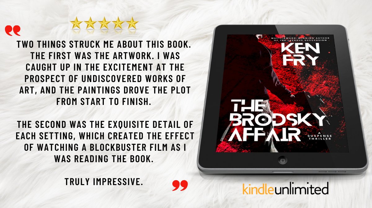 #FREE #kindleunlimited
Jack Manton faces a perilous path of murder and deceit, before Brodsky's last unfinished work is revealed, and its destiny decided at a final confrontation.
📌getbook.at/thebrodskyaffa…
Get your copy!

#amreading #artheist #suspense #thriller #IARTG 
#mustread
