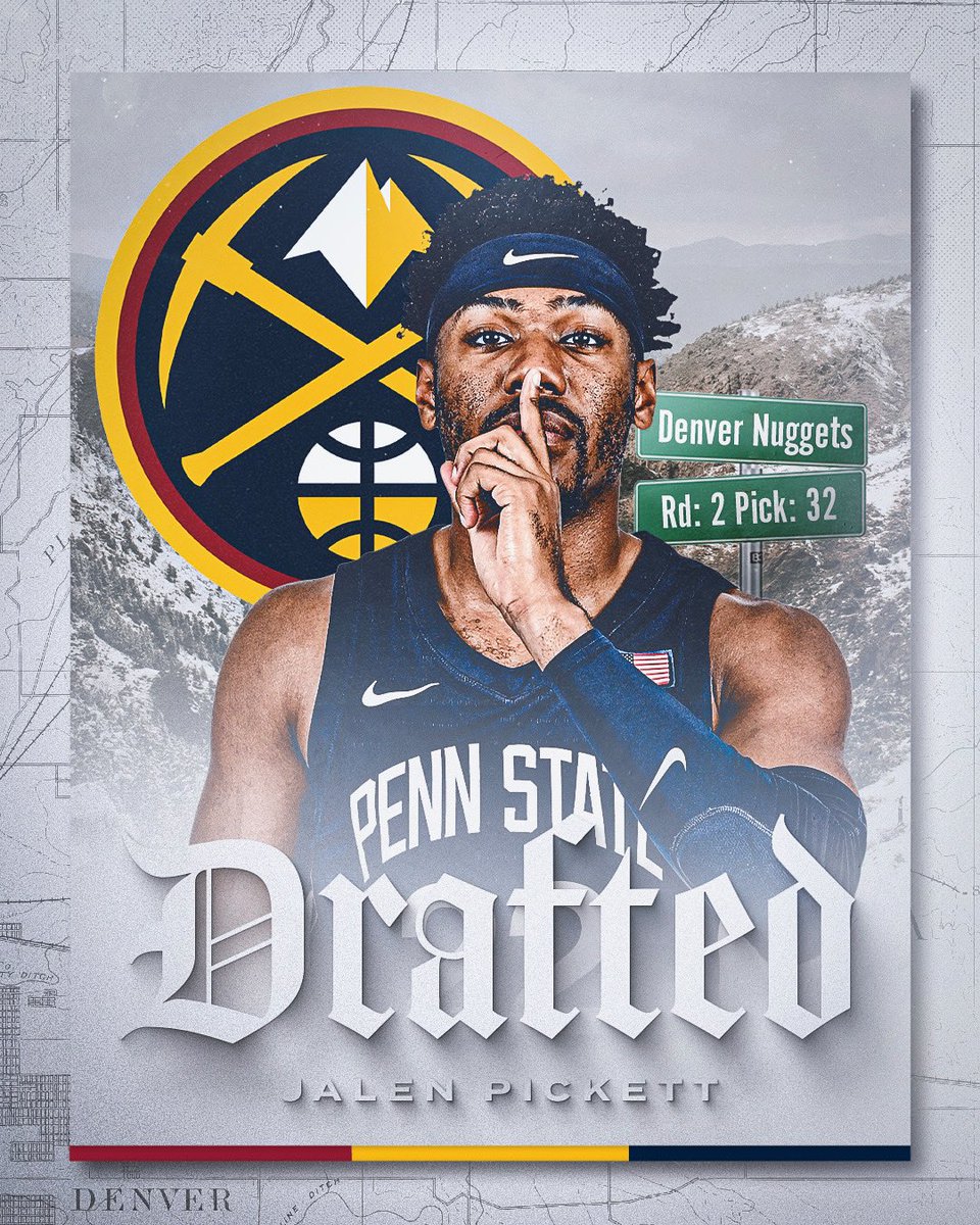 .@JalenPickett7 to the defending <a href="/NBA/">NBA</a> Champion <a href="/nuggets/">Denver Nuggets</a>‼️

#WeAre | #NBADraft