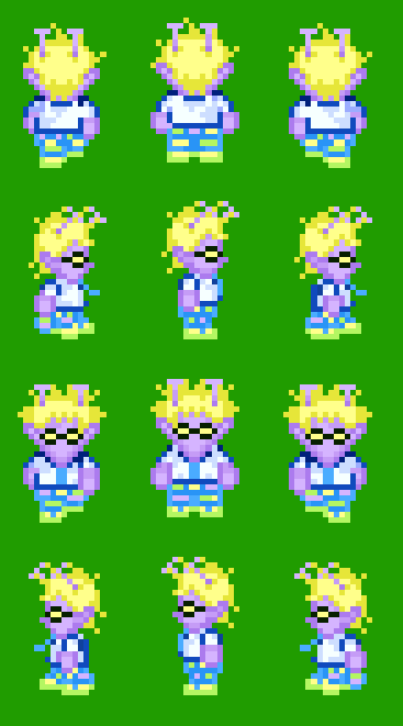 Some old Zeggy sprites I found while looking through and organizing files. Might just keep sharing random little things like this when I find 'em! No reason not to anymore!