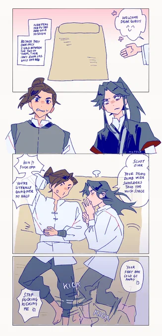 #fengqing  there was only one bed... ! !! !!   happy fengqing friday 