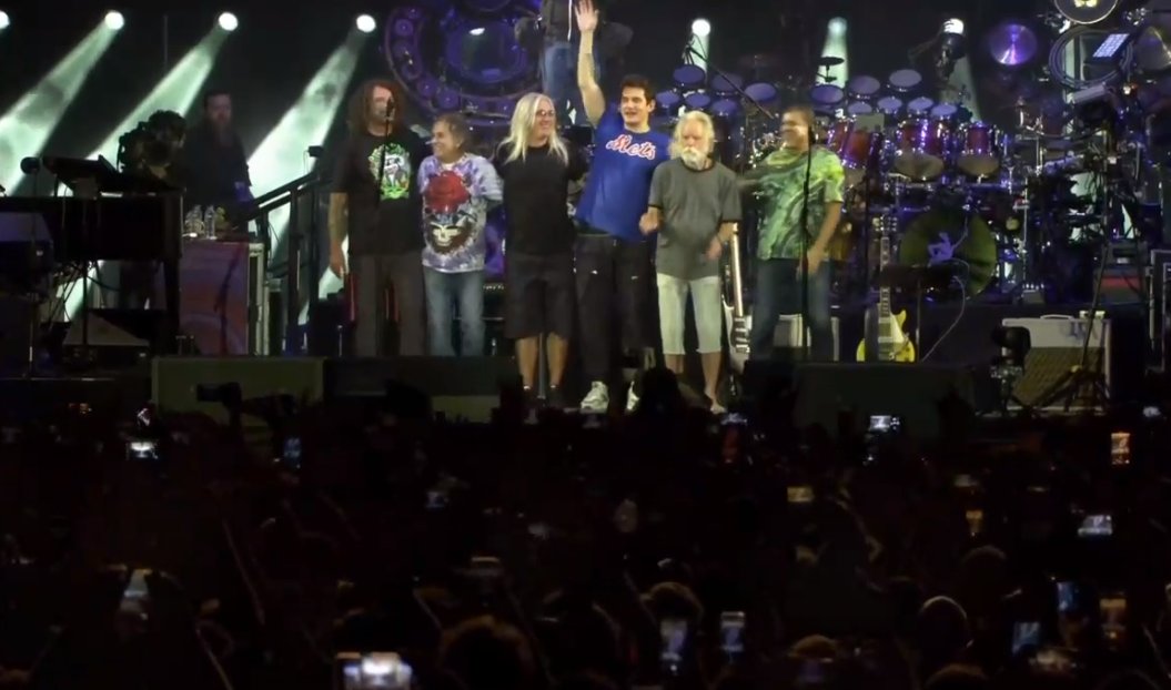 Dead & Company 6/22 Set 2
Citi Field, New York, NY

Scarlet Begonias>
Fire on the Mountain
Estimated Prophet>
Eyes of the World
Drums>Space>
All Blues>
Cumberland Blues
All Along the Watchtower
Morning Dew
E: Brokedown Palace

#DeadandCoFinalTour
@deadandcompany